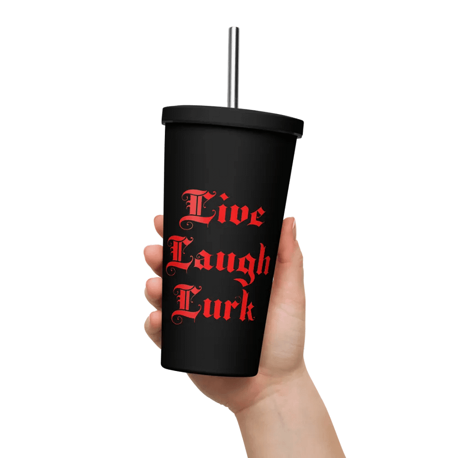 Live Laugh Lurk || Insulated Tumbler || 20 oz || Black product image (11)