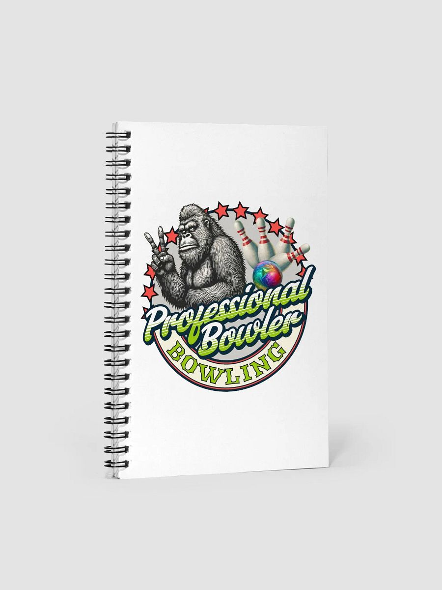 Professional Bowler Sasquatch Bowling Spiral Notebook product image (2)