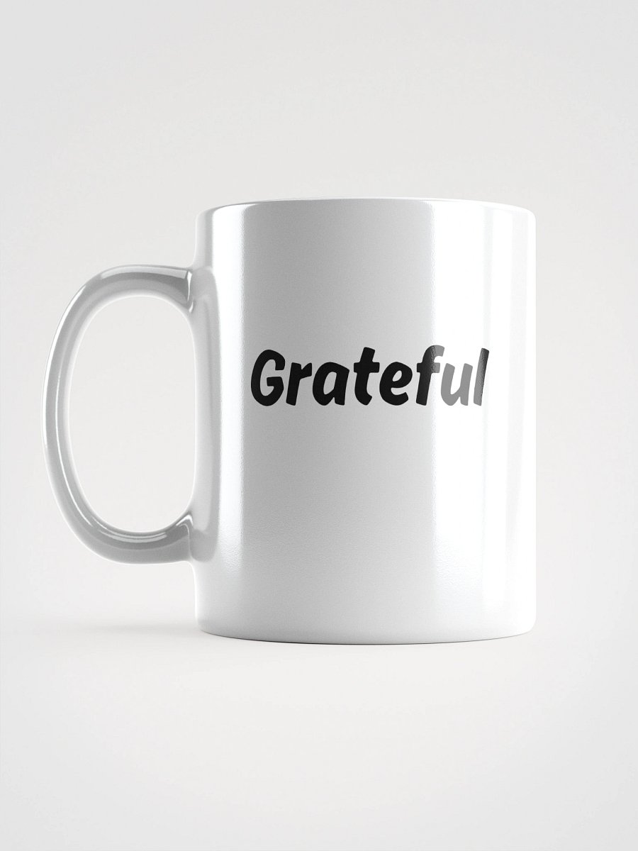 “Grateful” Upbeat Glossy White Mug product image (18)