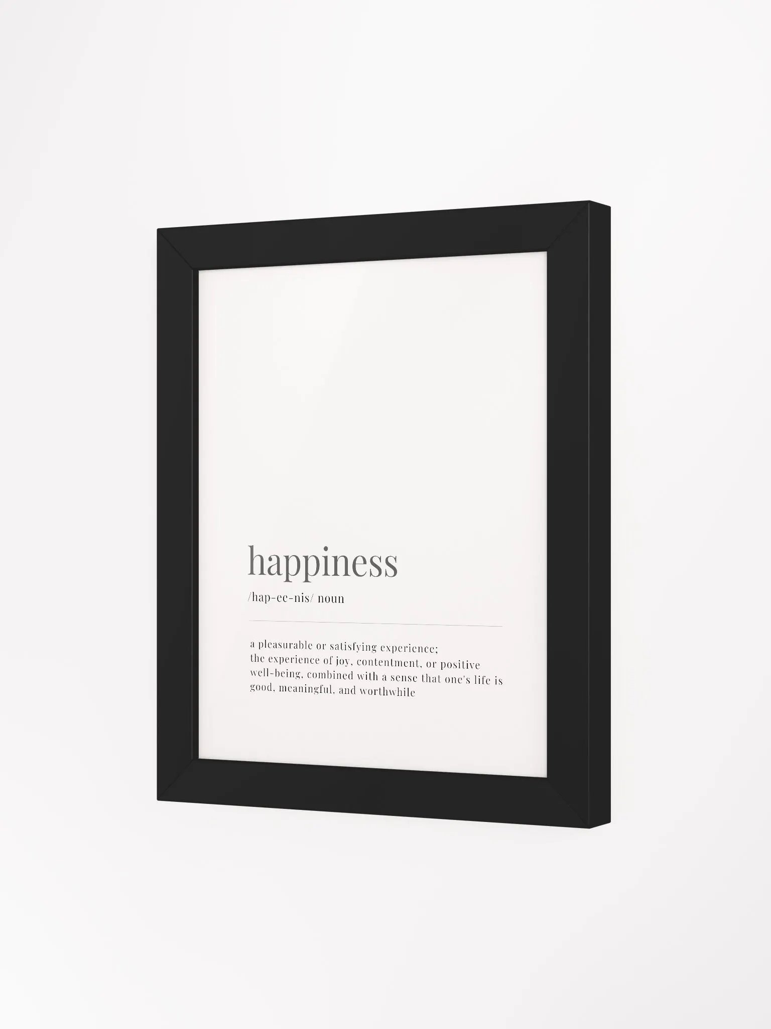 Happiness Definition Framed Print product image (3)