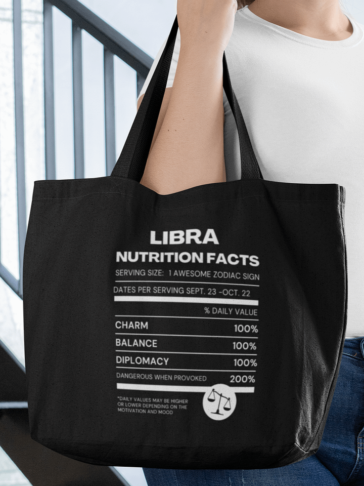 Libra Nutrition Facts Tote product image (1)