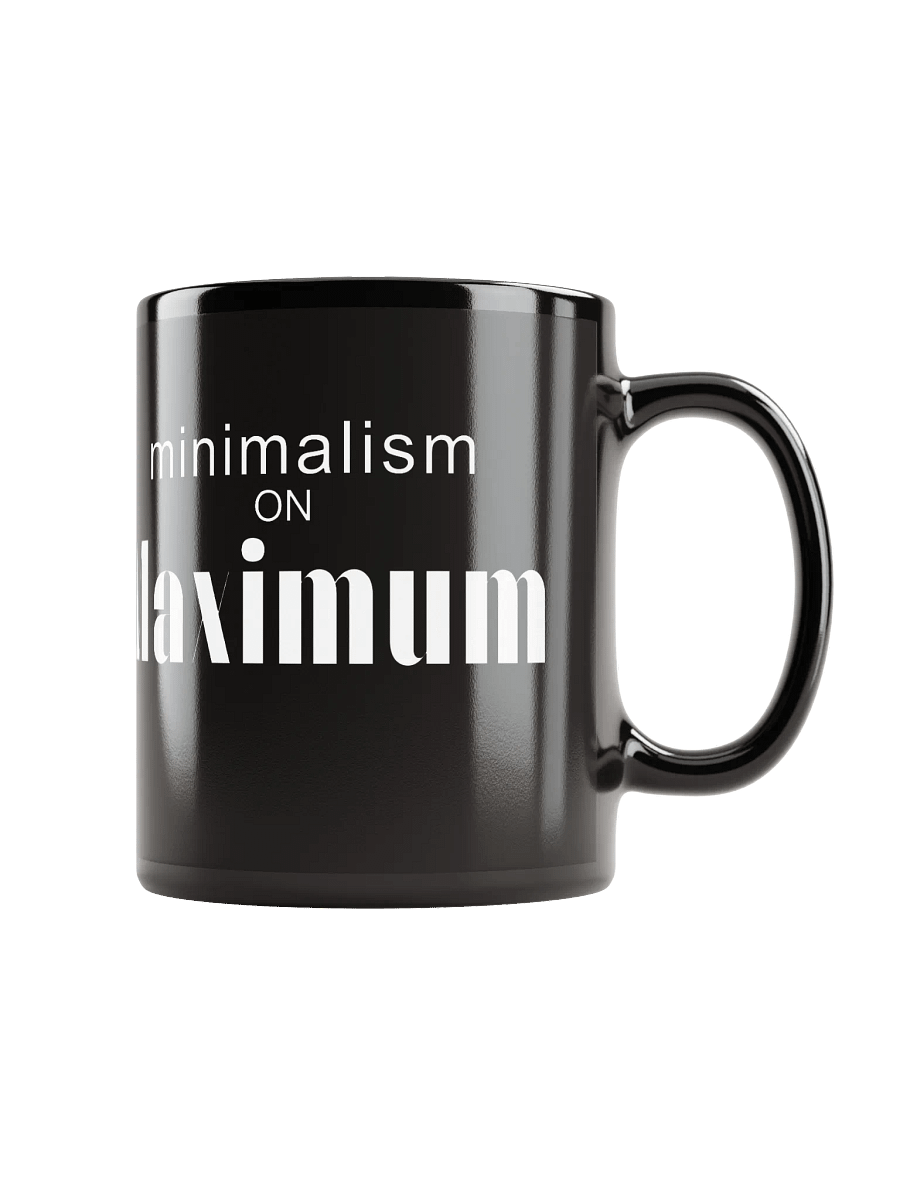 MOM - Minimalism on Maximum Black Mug product image (2)