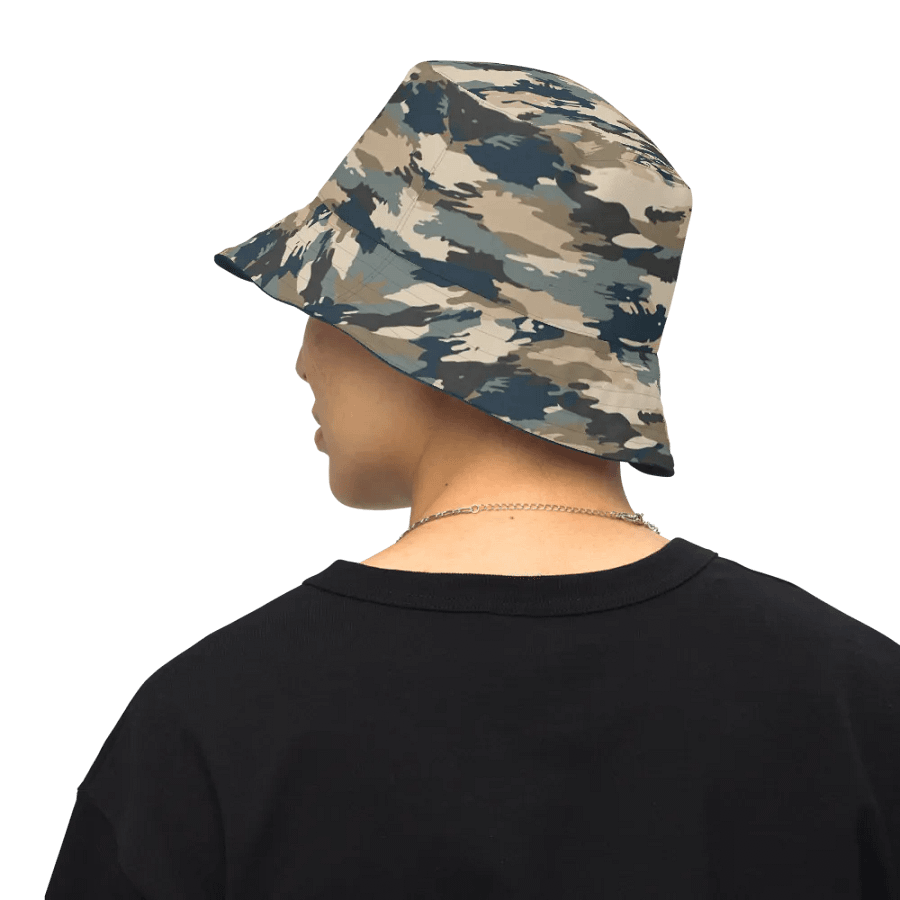 Camouflage Navy Reversible Bucket Hat product image (3)