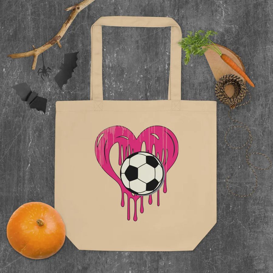 Heart Soccer Love Eco Tote product image (4)