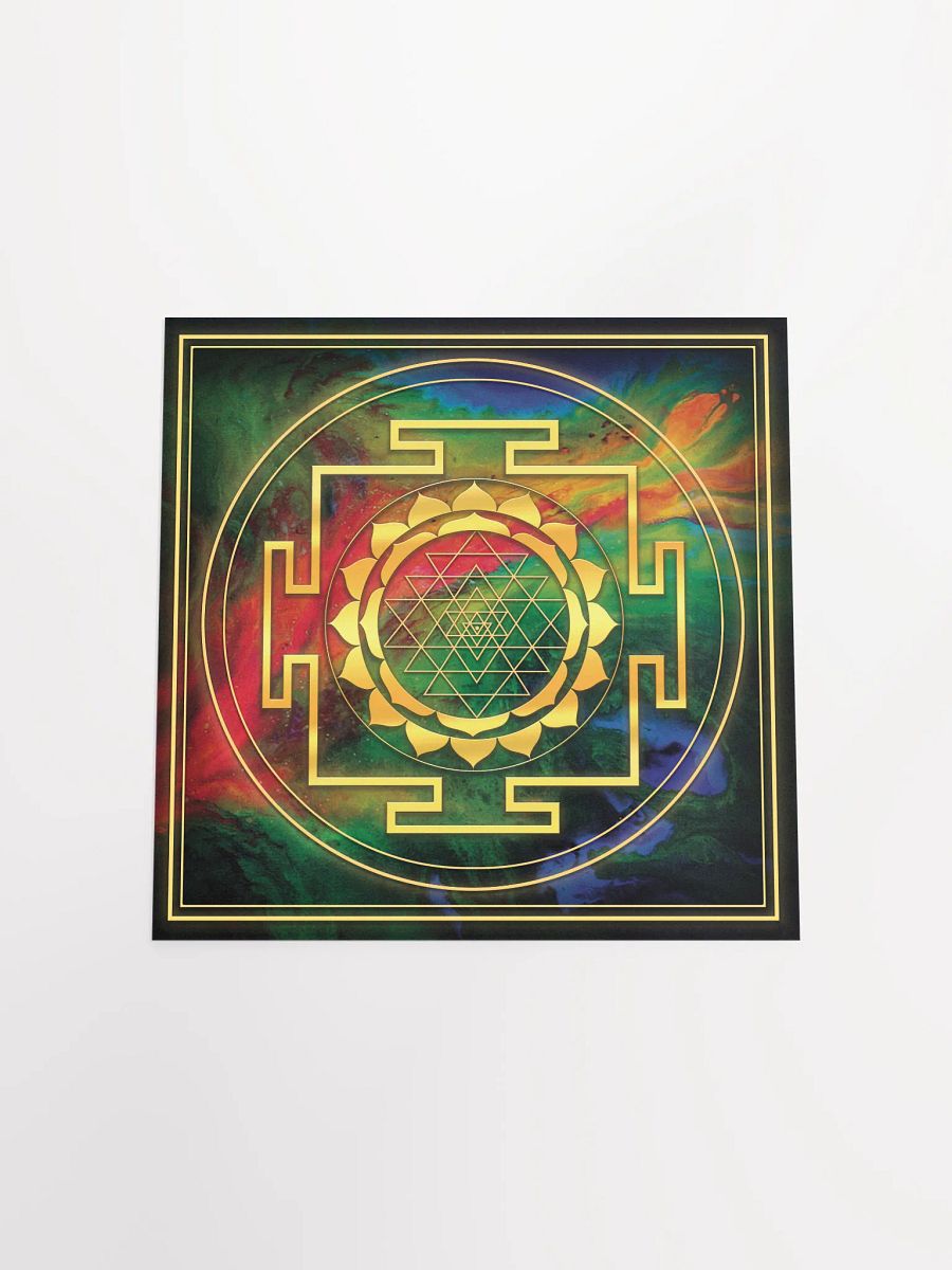 Golden Sri Yantra Symbol Poster product image (19)