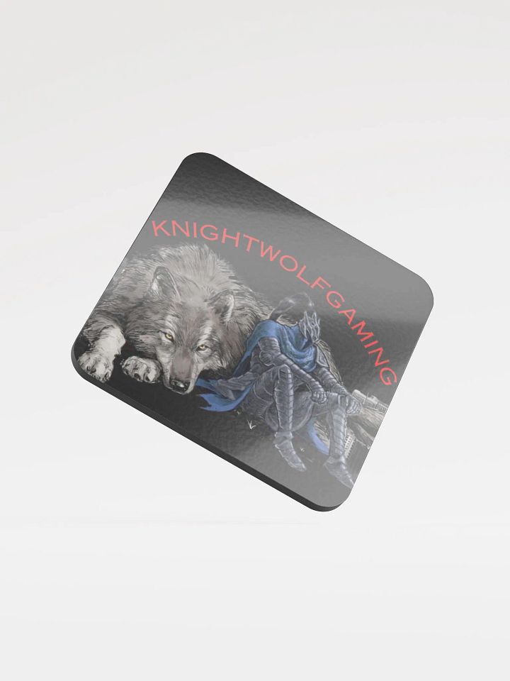Knightwolf Gaming Glossed Cork Coaster product image (1)
