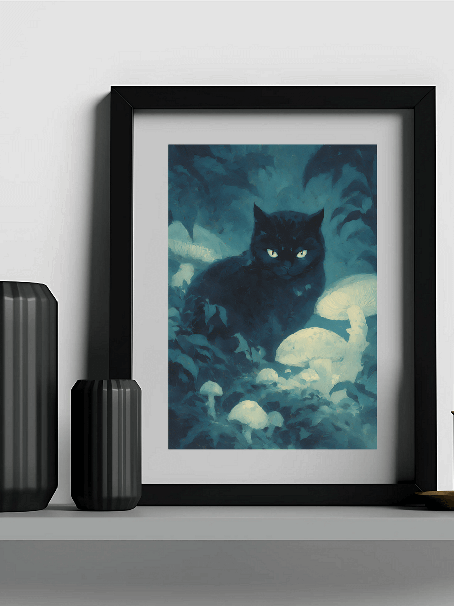 Whiskered Enigma – Moonlit Serenity Art product image (6)