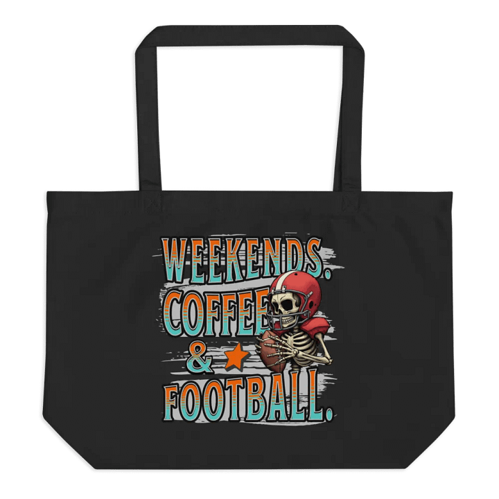 Weekends Coffee And Football Skeleton Tote product image (1)