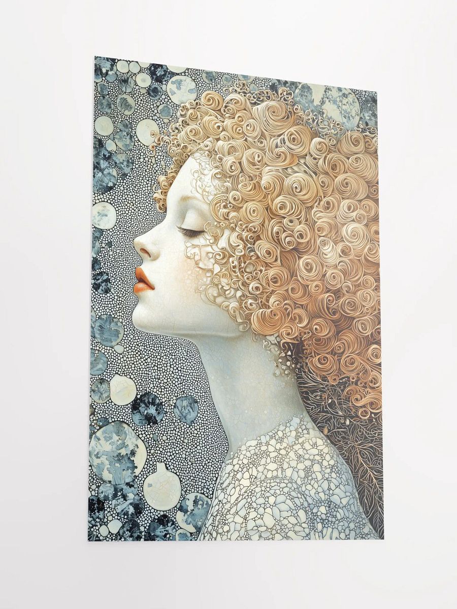 Golden Curls Enchantress: Fantasy Poster of a Magical Forest Fairy product image (2)