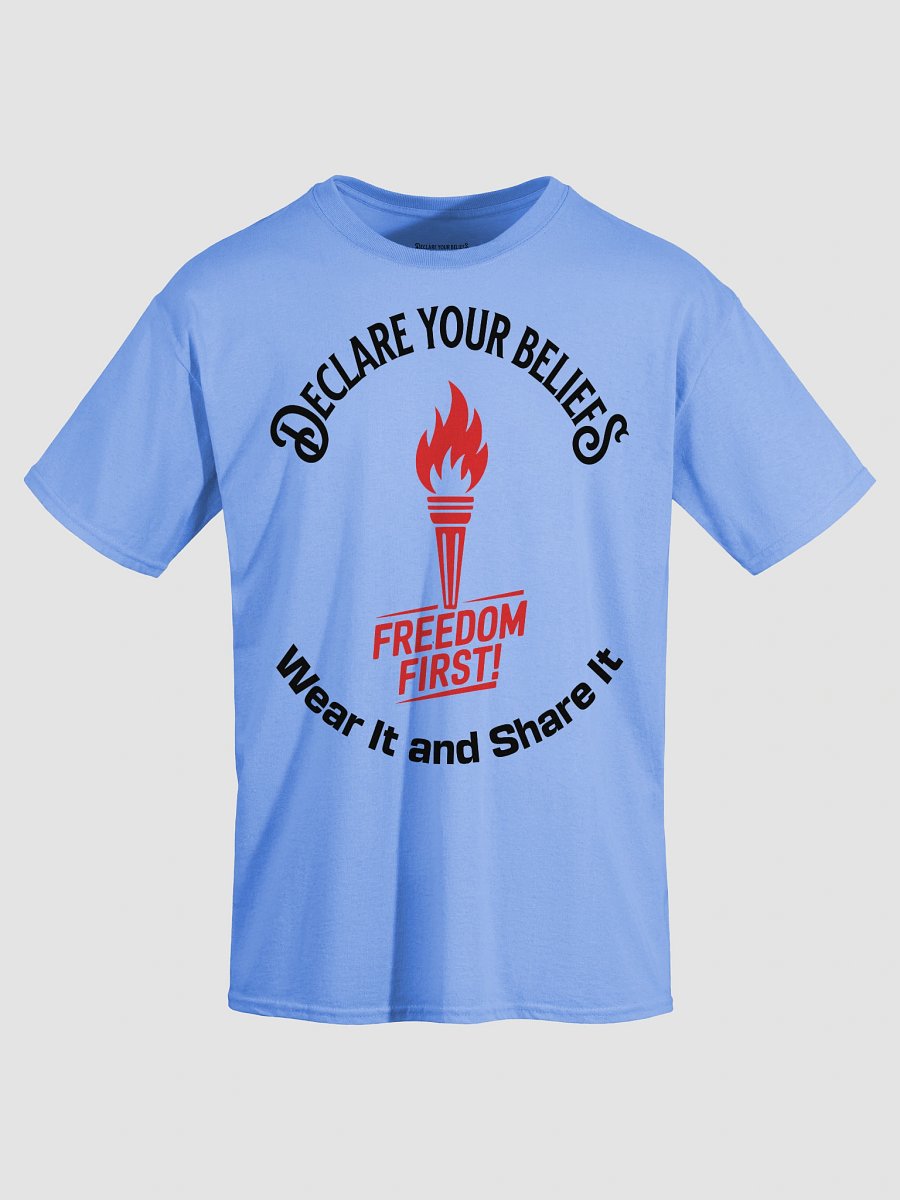 Freedom Torch – Declare Your Beliefs, Wear It & Share It Tee - Red & Black Ink product image (3)