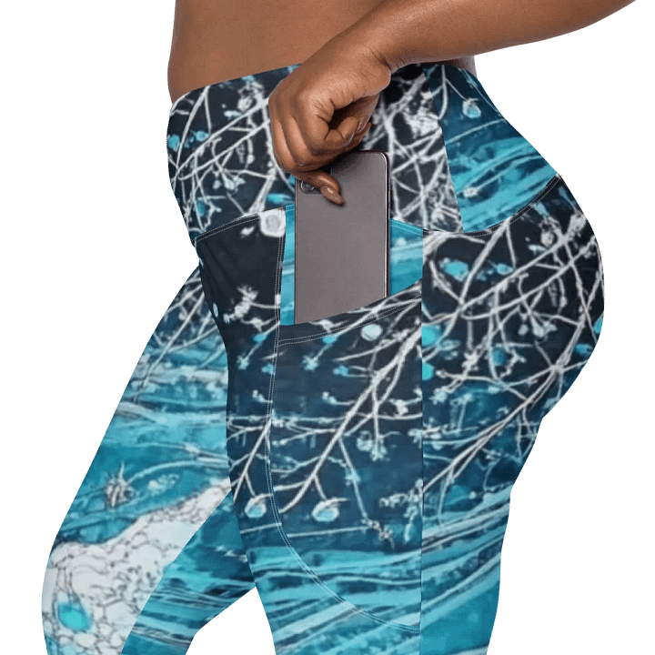 Winter Frost, Crossover Leggings with Pockets product image (2)