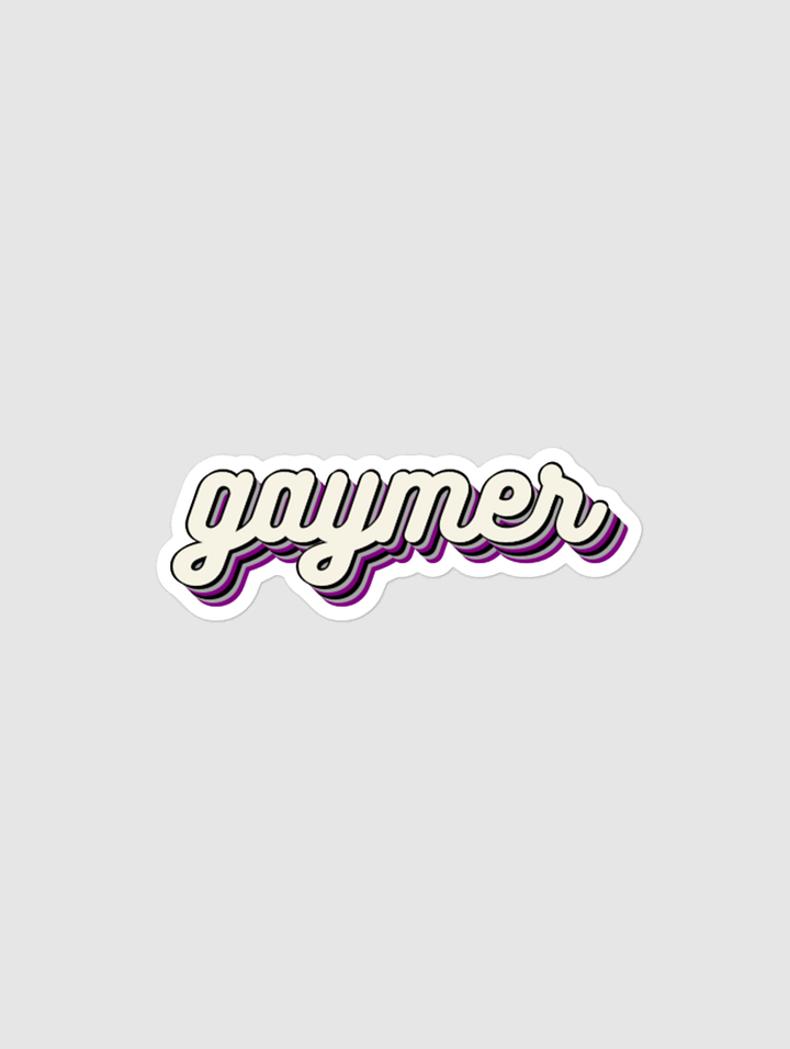 GAYMER STICKER - ASEXUAL PRIDE product image (1)