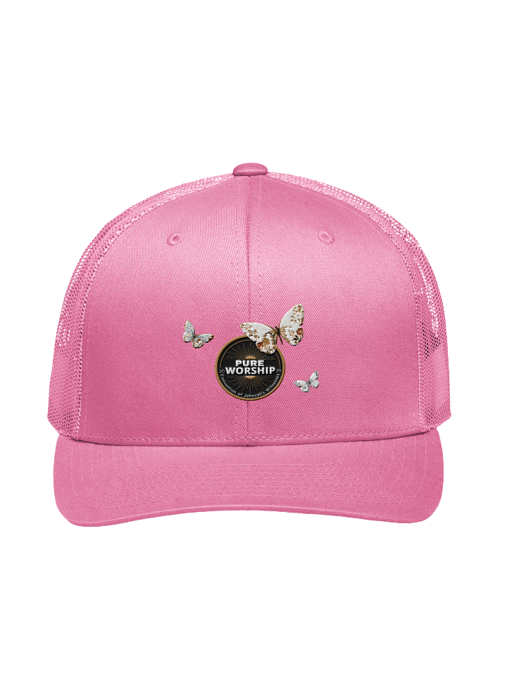 Embroidered Pure Worship Butterfly Trucker Hat – 2025 Jehovah’s Witnesses Regional Convention Keepsake product image (1)