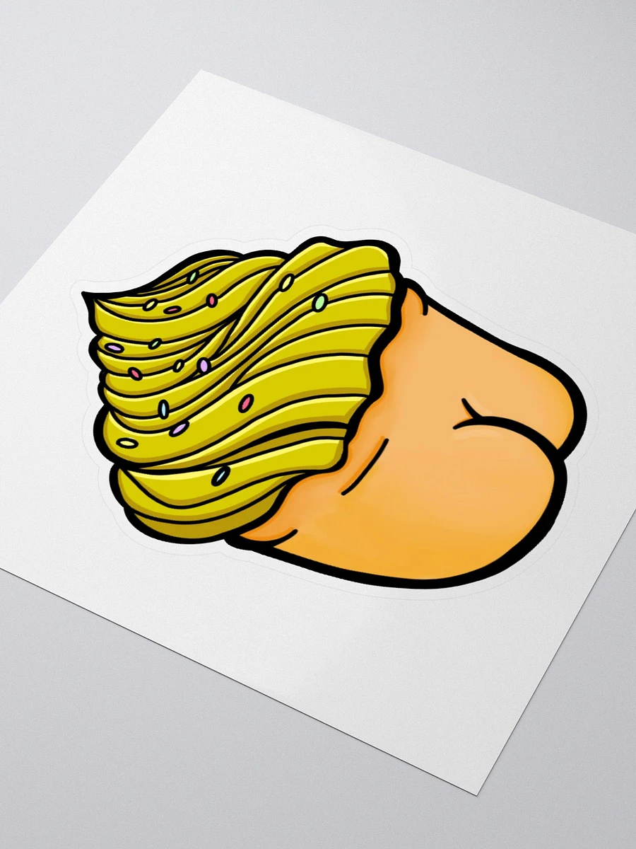 AuronSpectre Cheeky Cupcake Sticker - Yellow product image (3)