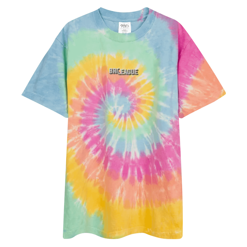 Vibrant Rainbow BL League Tie-Dye Tee product image (2)