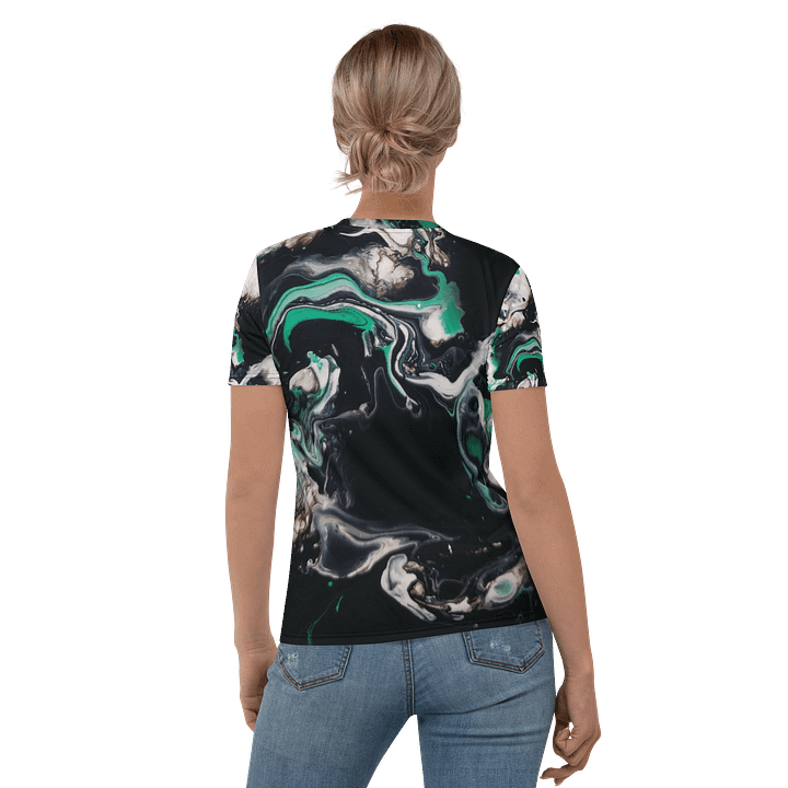 Green Waves - Dreamy Doodles All-Over Print Tee product image (1)