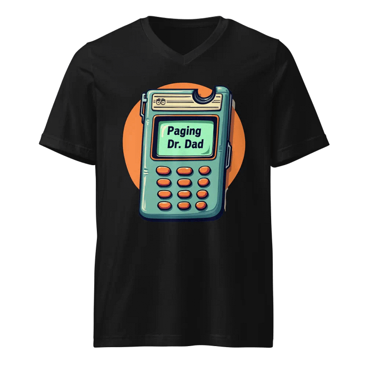 Dr. Dad Retro Pager V-Neck Tee product image (1)