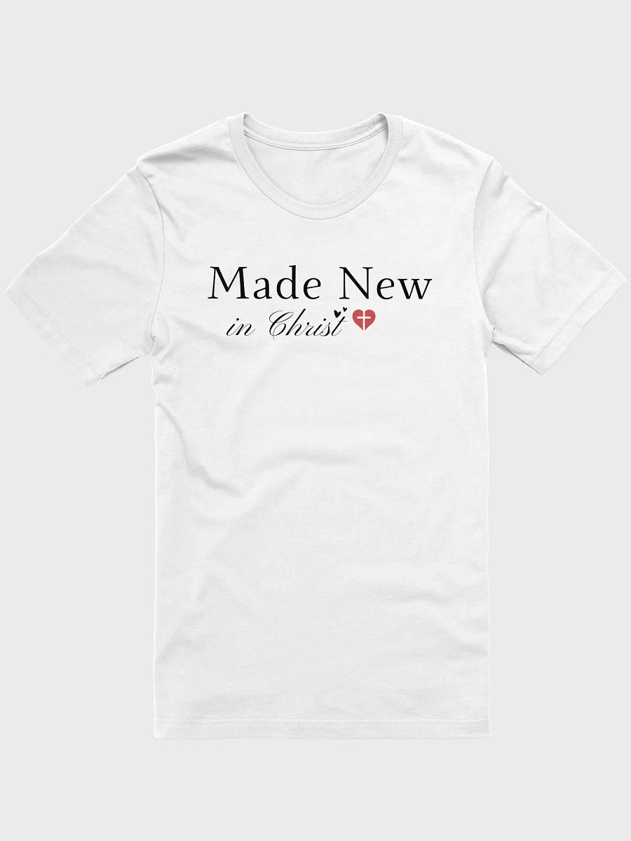 Made New In Christ Christian Faith Bella Canvas T-shirt - Light product image (15)