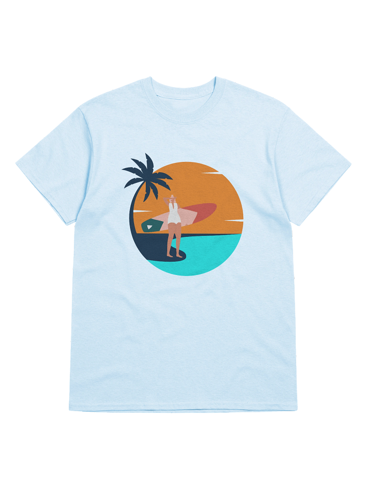 Catch Waves, Not Feelings – Retro Surf Girl Aesthetic Tee product image (65)
