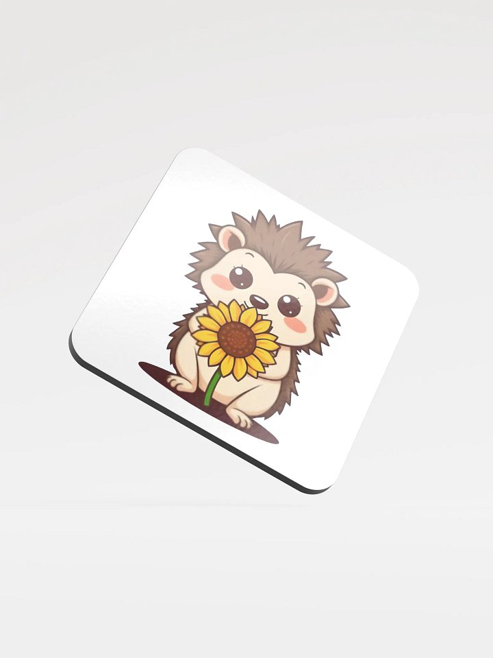Sunflower Hedgehog Cork Coaster product image (2)