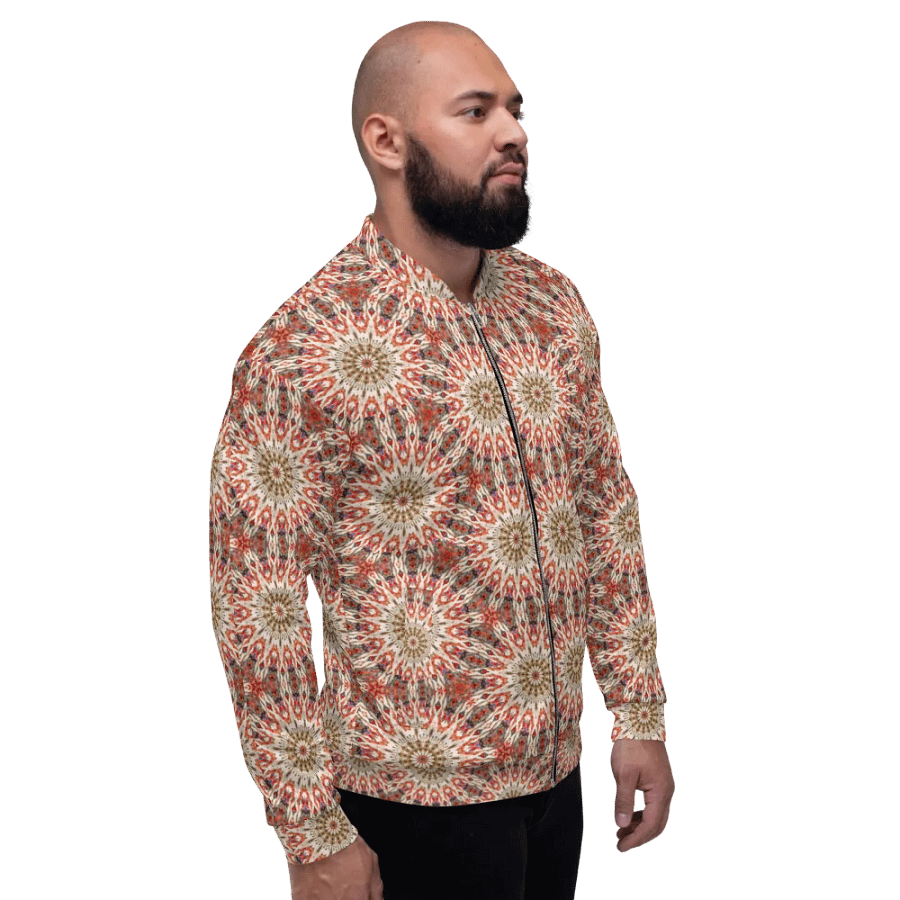 Abstract Suns Pattern Unisex All Over Print Bomber Jacket product image (5)