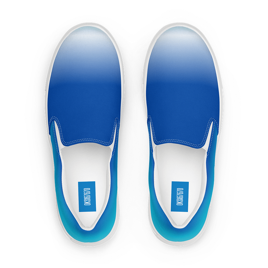 Azure Gradient Men's Slip-On Canvas Shoes product image (1)