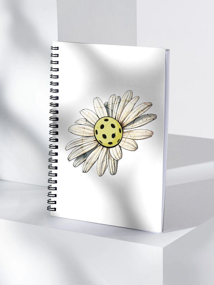 Flower Daisy Pickleball Ethereal Blooms Spiral Notebook product image (1)