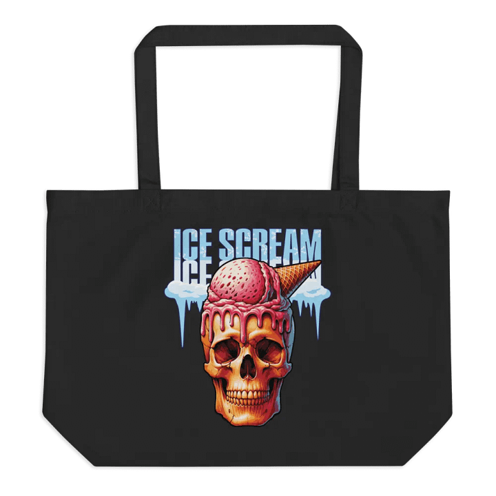 Ice Scream Skull Organic Tote Bag product image (1)