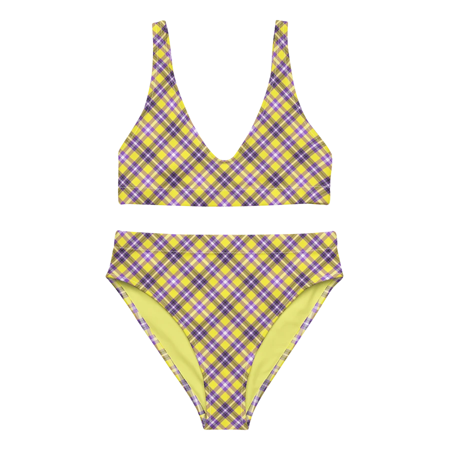 Yellow and Purple Plaid Bikini product image (2)