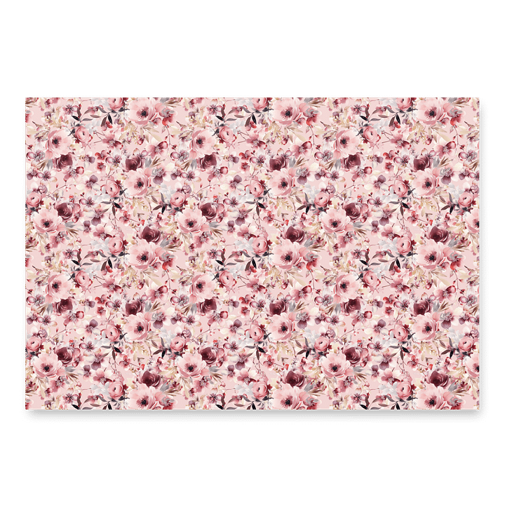 Pink Roses Garden Paper Sheets product image (2)