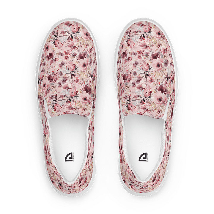 Pink Roses Garden Canvas Shoes product image (1)