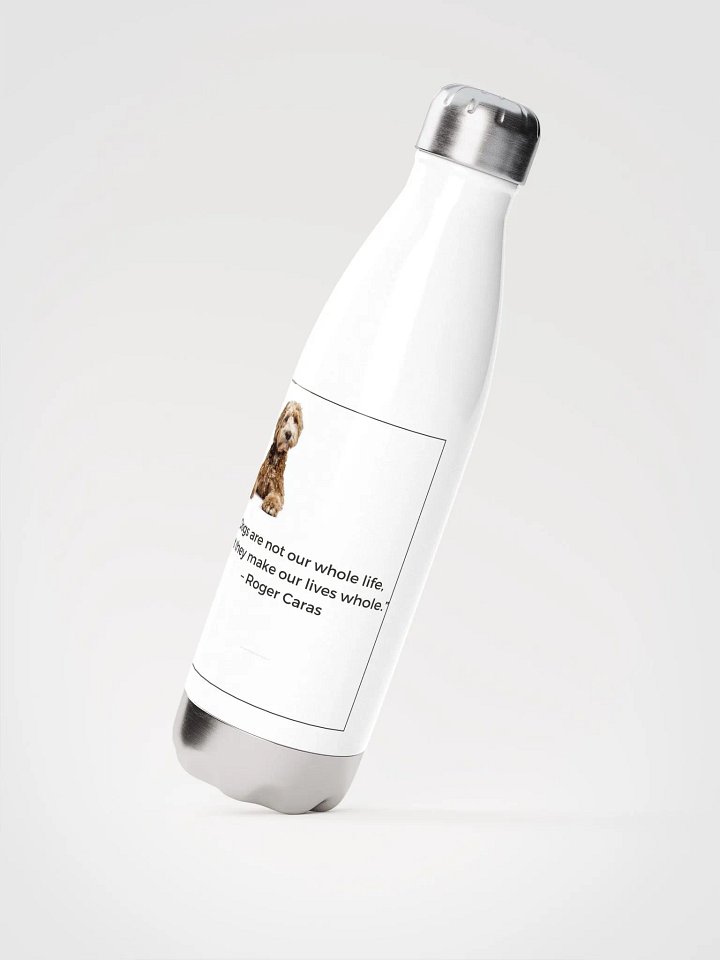 Poodle Water Bottle (White) product image (2)