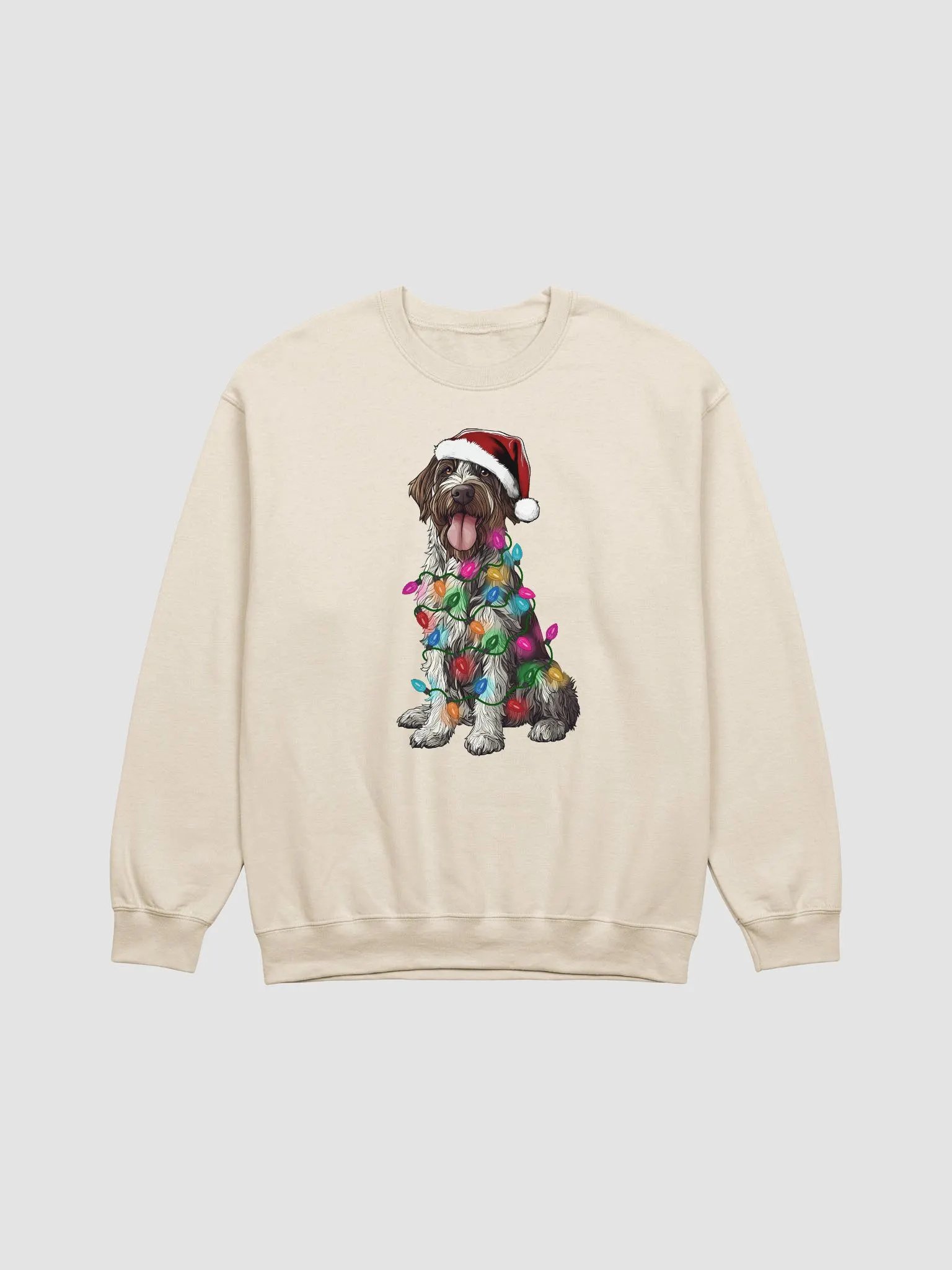 Funny Wirehaired Pointing Griffon(Brown Roan) Christmas Sweatshirt product image (22)