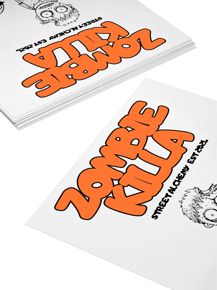 ZOMBIE KILLA Kiss Cut Stickers product image (10)