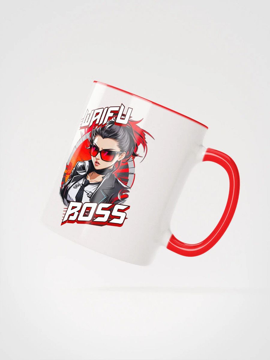 Waifu Boss - Ceramic Mug with Color Inside - v1 product image (4)
