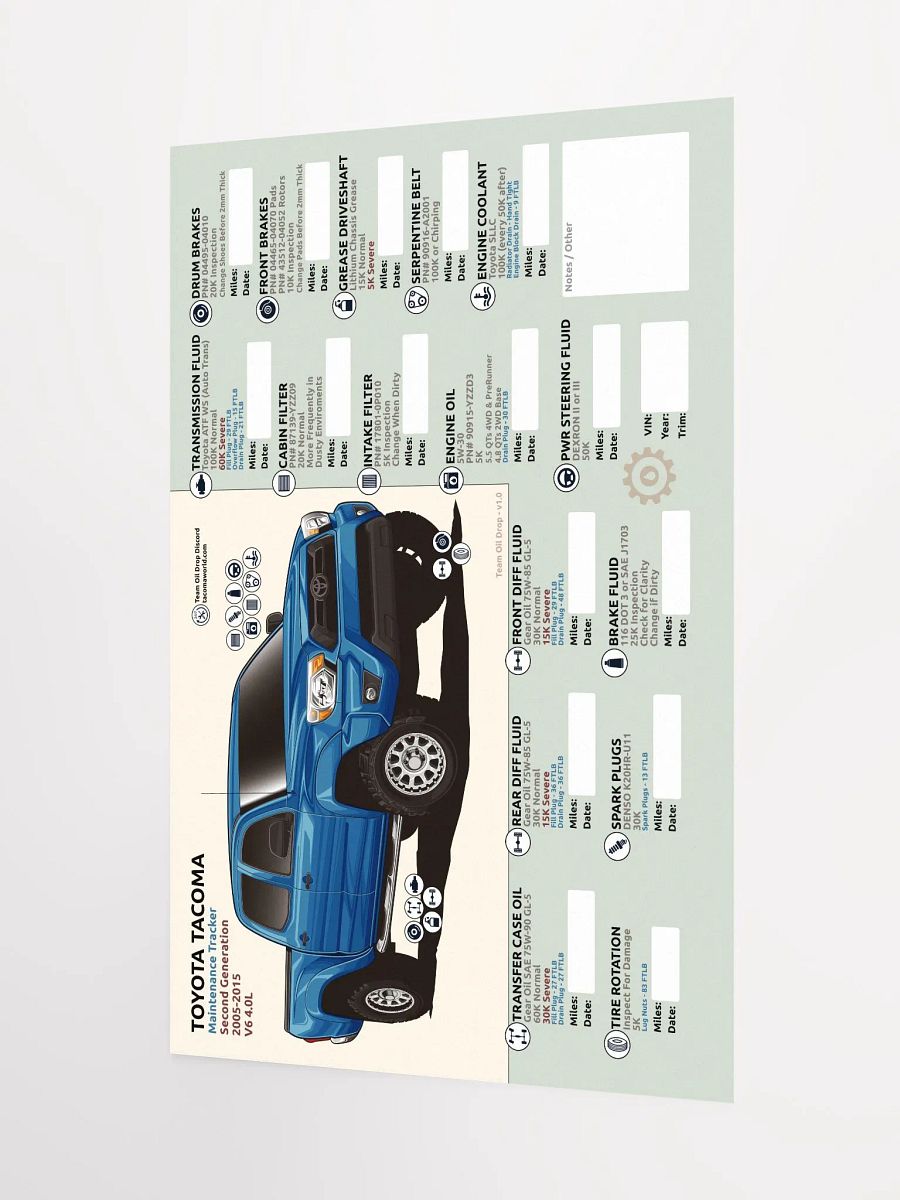 2nd GEN MAINTENANCE TRACKER V1.0 - Speedway product image (4)