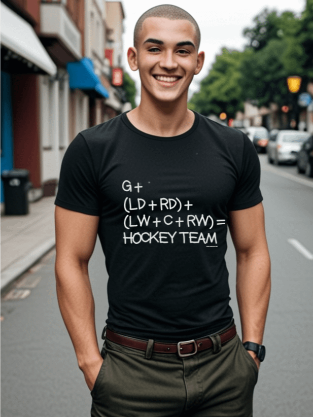 Funny Hockey T-Shirt – Hockey Formula – Beer League Hockey Shirt for Men – Gift for Hockey Players & Fans product image (1)