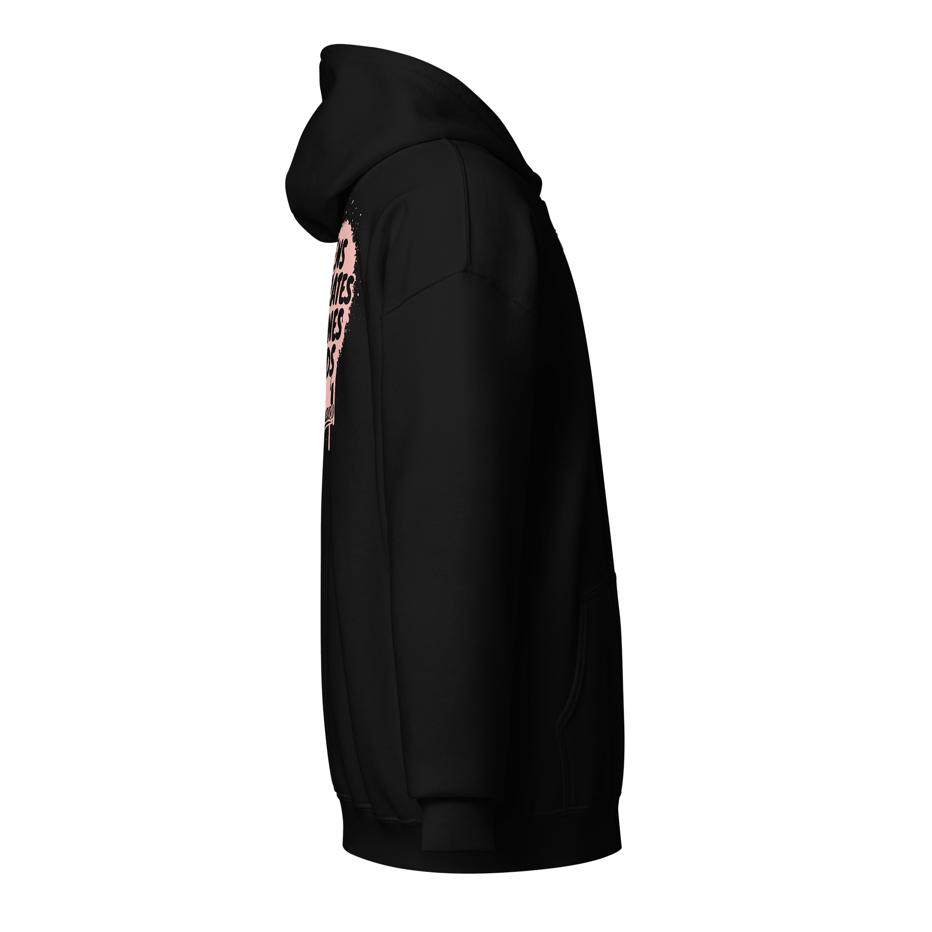 Heathens, Degenerates, Wild Ones, and Friends Zip Hoodie - Pink product image (4)