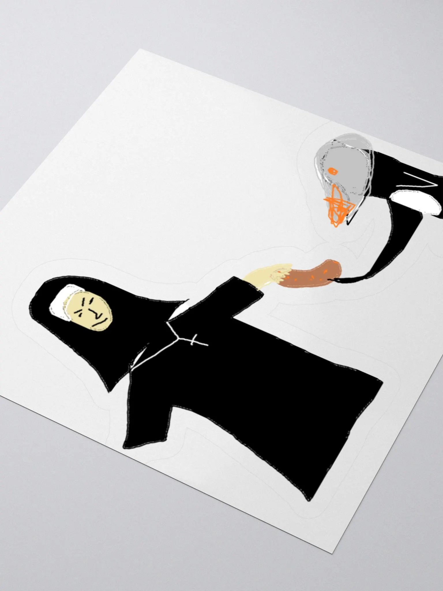 Nun and Penguin Sticker product image (3)