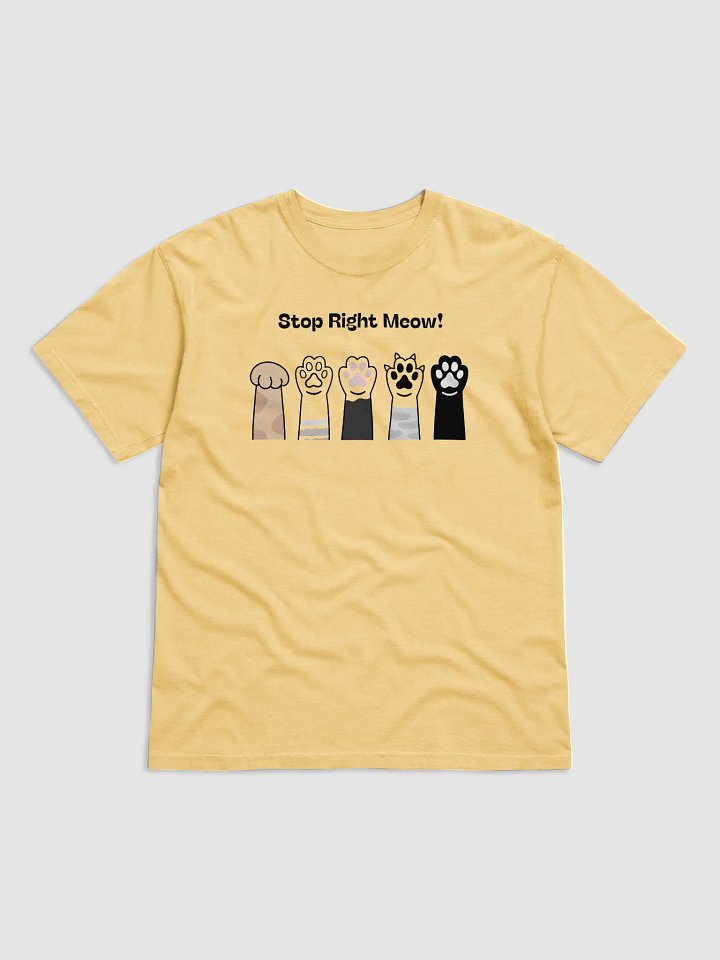 Cute Cat Paw T-Shirt, Stop Right Meow! product image (6)