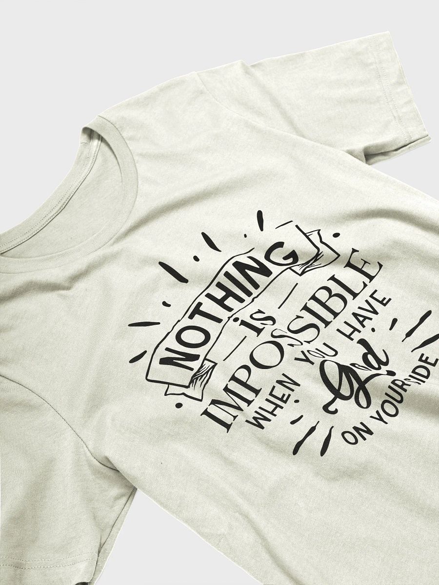 Nothing is impossible when you have God on your side | Christian| Faith | Inspirational product image (24)