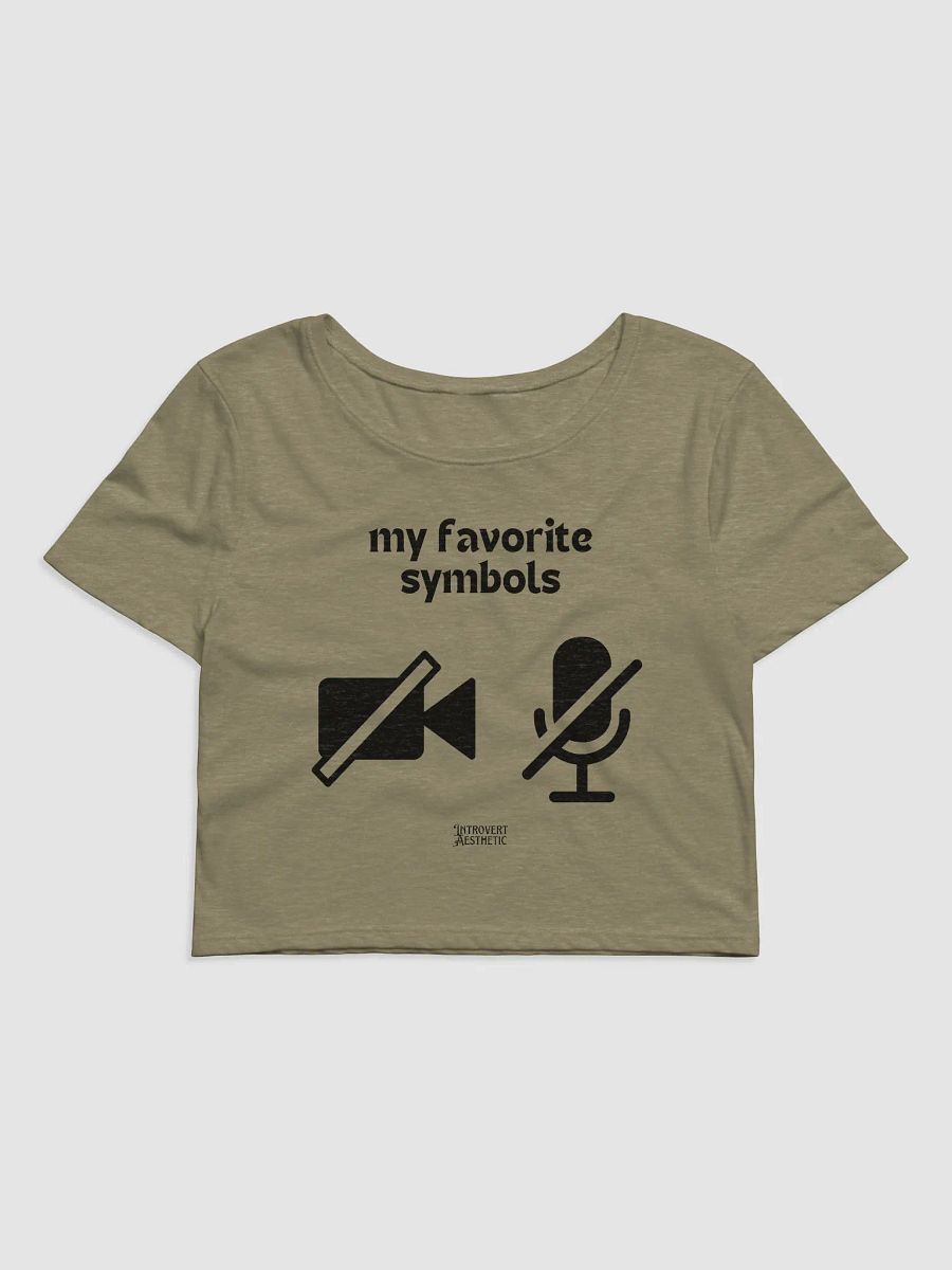 My Favorite Symbols Crop Tee product image (1)