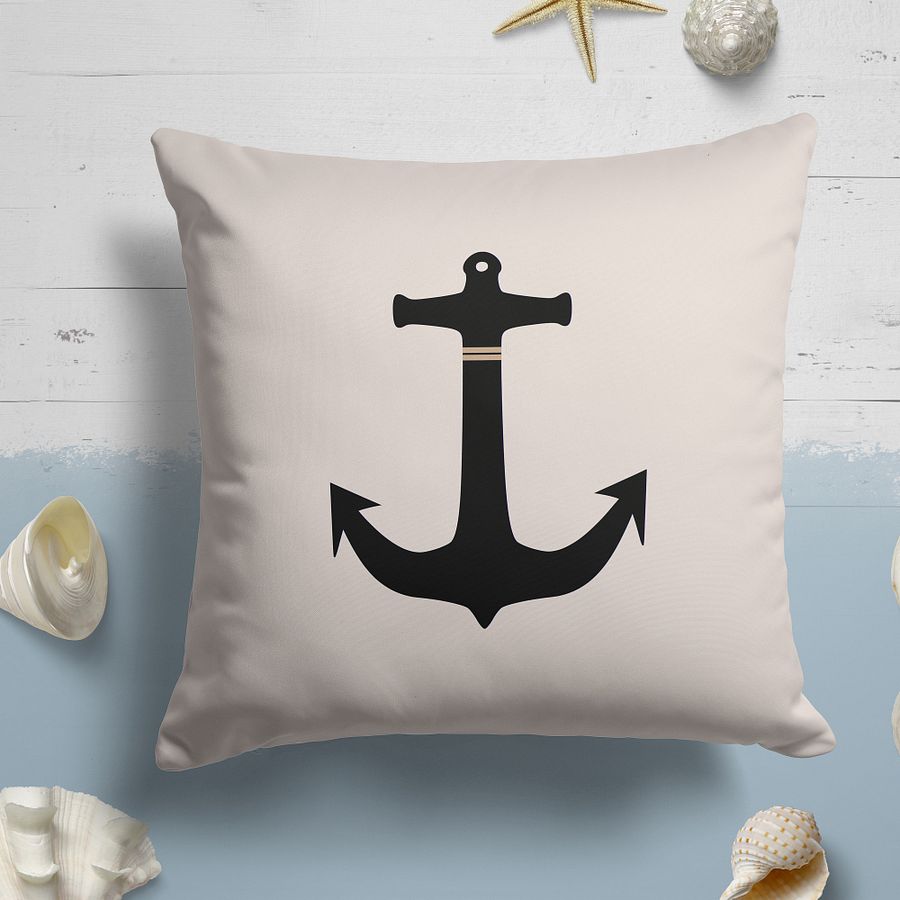 Beige Anchor Premium Pillow/ Beige Anker Premium Kissen product image (4)