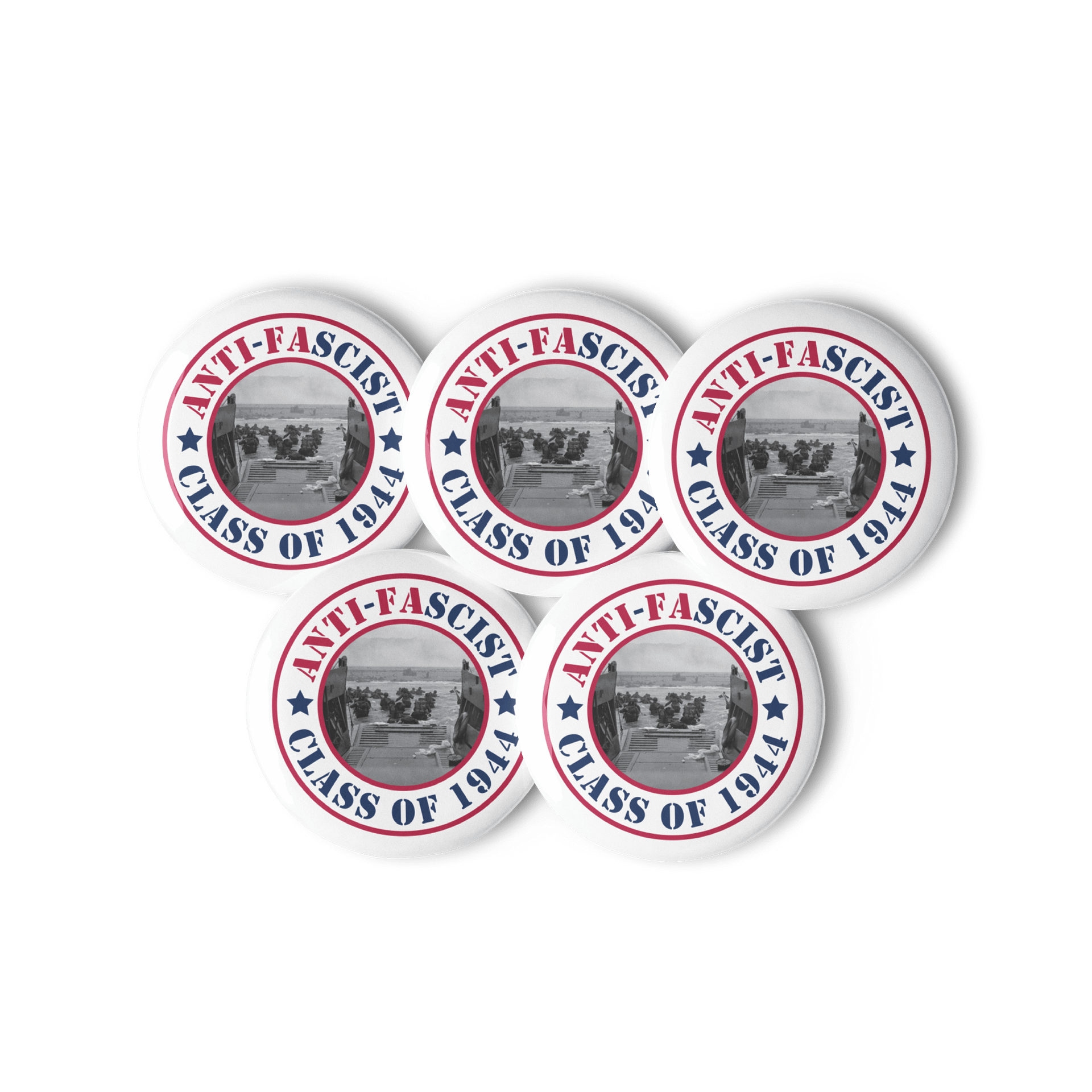 Anti-Fascist - Class of 1944 Buttons product image (3)