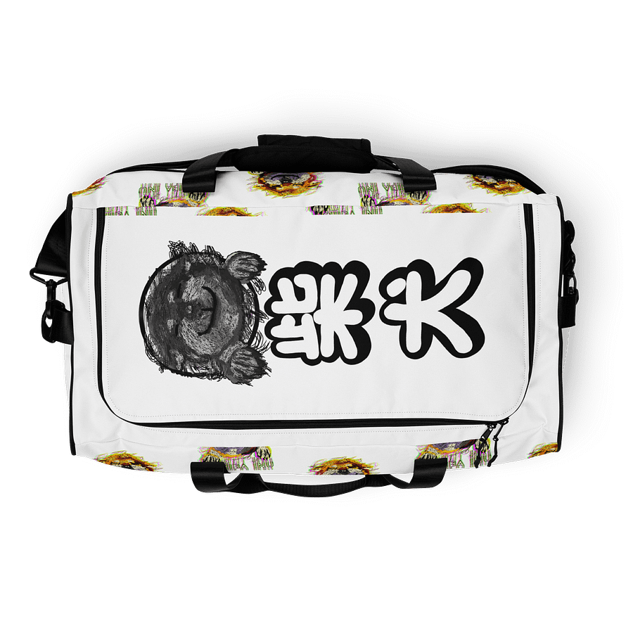 "HI" SHIBA INU All-Over Duffle Bag product image (8)