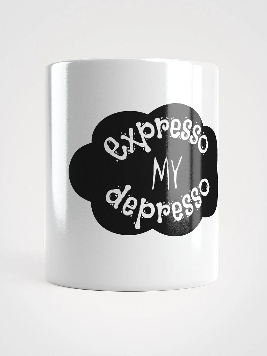 Expresso my Depresso Mug, Black Cloud, White Mug product image (1)