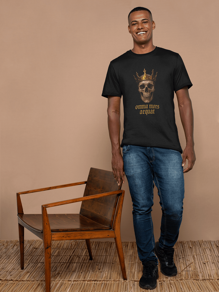 OMMA MORS AEQUAT “Death Makes all things Equal” T-shirt product image (1)