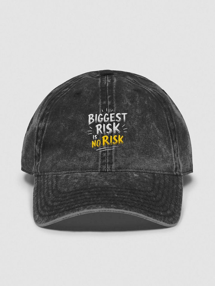 Embrace the Power of Courage: Biggest Risk is No Risk – The Ultimate Mark Zuckerberg Inspired Hat That Will Transform Your Life! product image (1)