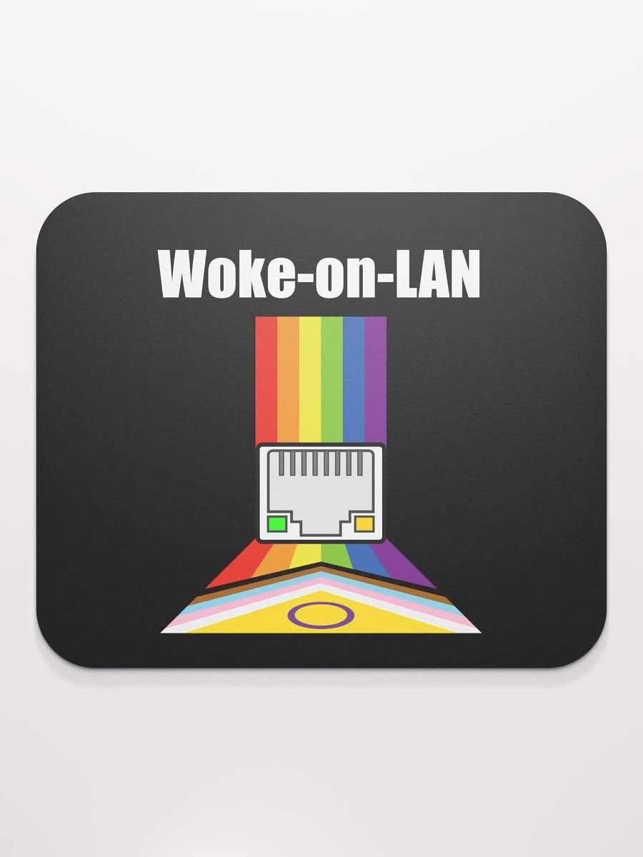 Woke on LAN Mouse Pad (Black) product image (2)