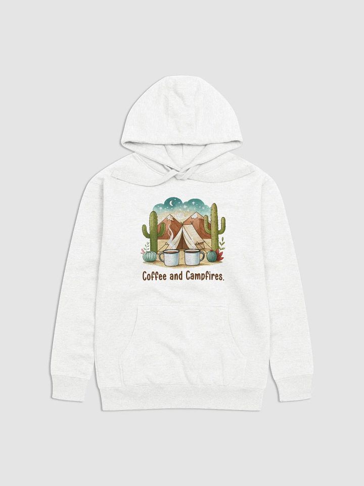 Coffee and Campfires Under Starry Skies Unisex Premium Hoodie product image (2)